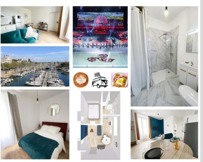 Lorient T2 , Hypercentre , Fibre ,Gare 아파트 외부 사진